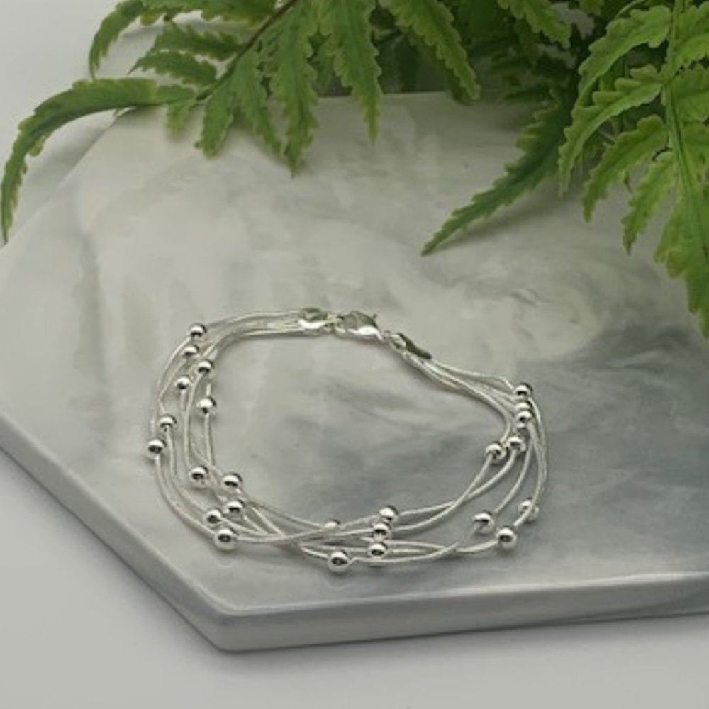 Multi Stand Beaded Bracelet